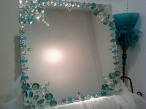 Diy mirror decorated mirror ideas
