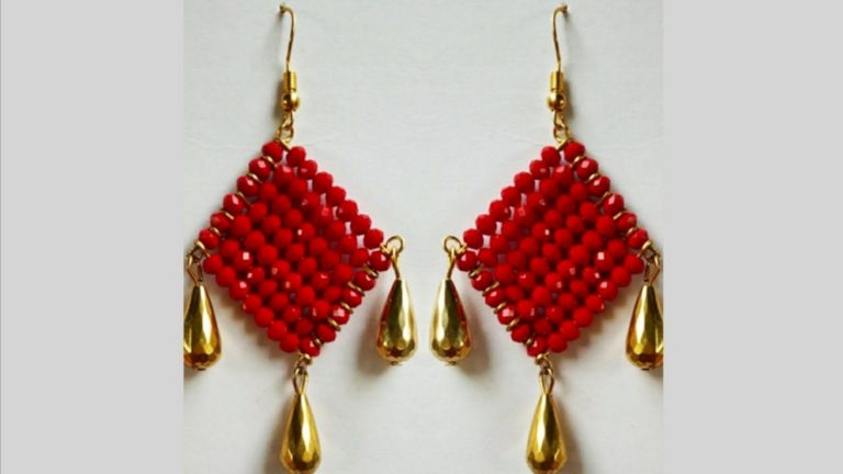 Easy Crystal Beads Earrings Making At Home