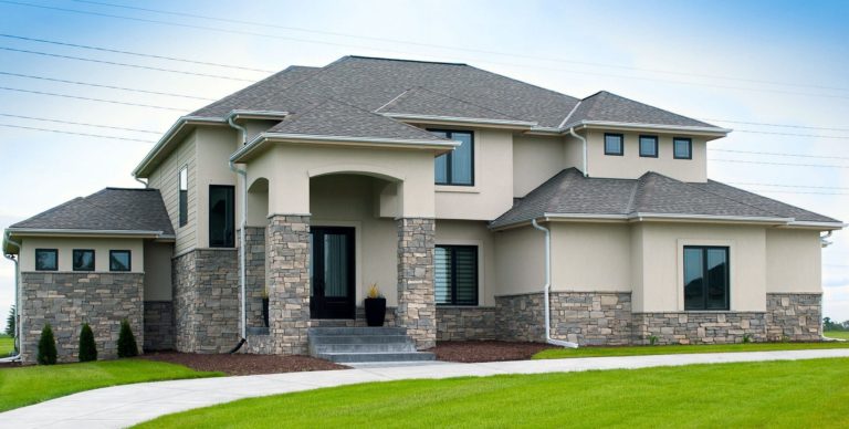 Home Exterior With Natural Stone