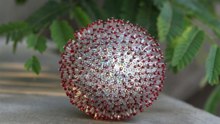How to Make Beaded ball for decoration