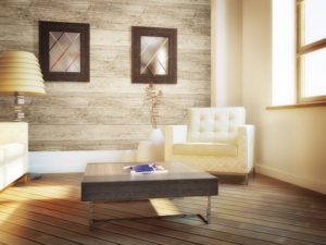 Living Room Wood Wallpaper