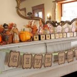 Thanksgiving Fireplace mantel decorations