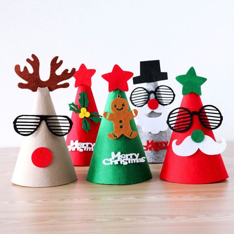 Christmas Party hats Crafts for Kids