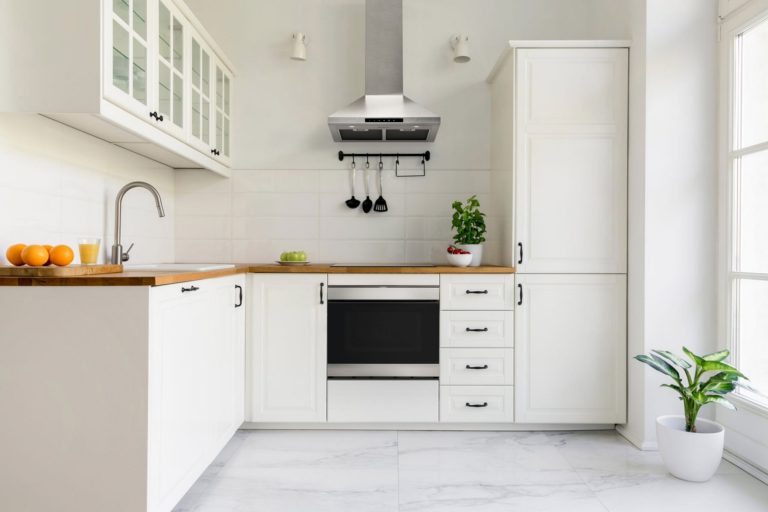 Small White Kitchen Wall and Cabinet Ideas
