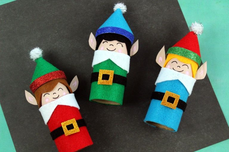 Smile Toilet paper Roll Christmas Crafts