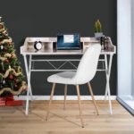 White Home Office Desk for Christmas Decor