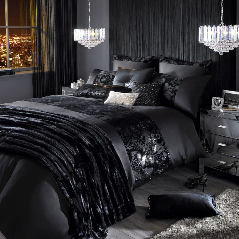 Black Luxury Bedroom Interior