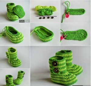 Botas Bebe Crochet