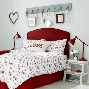 Valentine Day Bedding Room Decoration