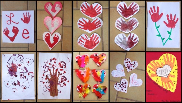 Footprint Valentine Crafts