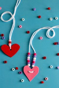 Friendship Heart Necklaces Valentine Ideas, Activities For Kids, Mothers Da...