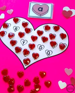 Preschol Valentine's Day Alphabet Craft