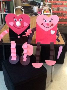 Robots and Heart People Valentine day crafts