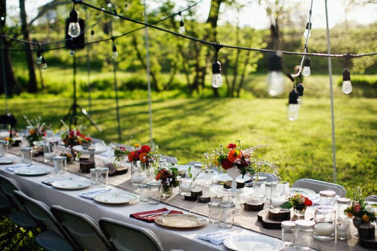 Spring sweet outdoor backyard party